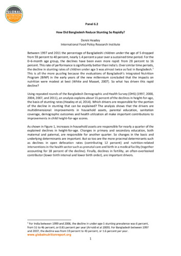 How did Bangladesh reduce stunting so rapidly?