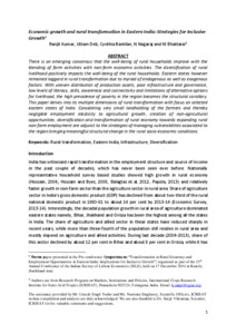 Economic growth and rural transformation in Eastern India: Strategies for Inclusive Growth