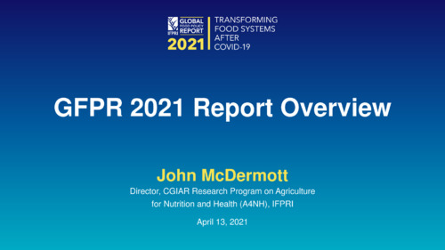 GFPR 2021 Report Overview