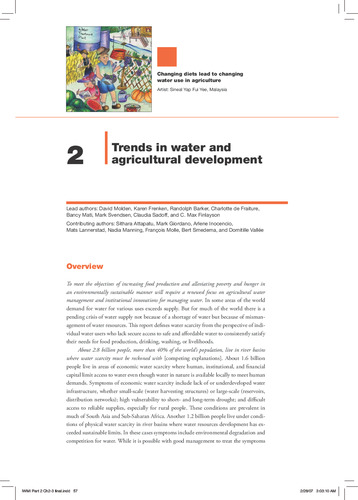 Trends in water and agricultural development