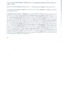 TE and water kinetics - relation with yield components: in peanut (Arachis hypogaea L.) under drought