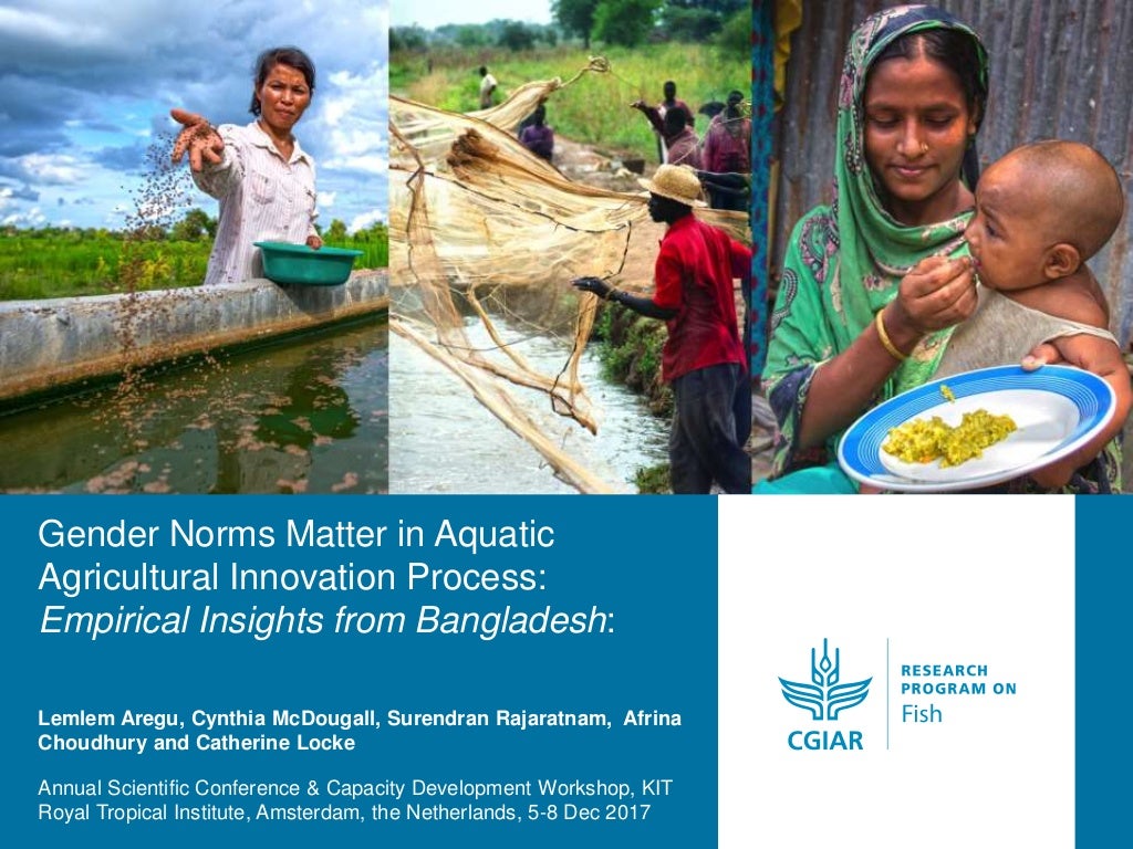 Gender Norms Matter in Aquatic Agricultural Innovation Process: Empirical Insights from Bangladesh