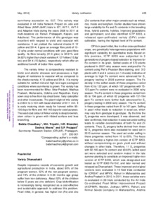 Notification of crop varieties and registration of germplasm: Pearl millet variety ‘Dhanashakti’