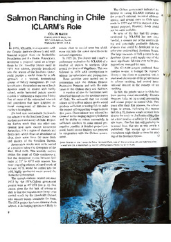 Salmon ranching in Chile: ICLARM's role