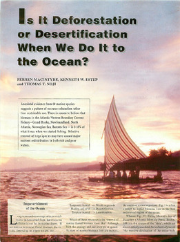 Is it deforestation or desertification when we do it to the ocean?