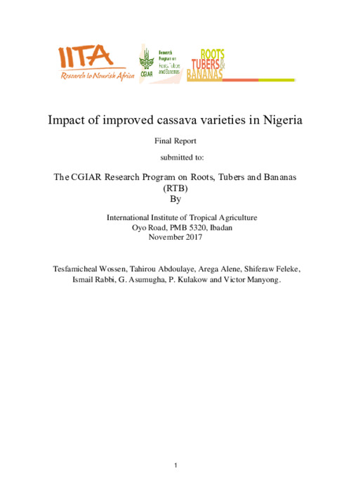 Impact of improved cassava varieties in Nigeria
