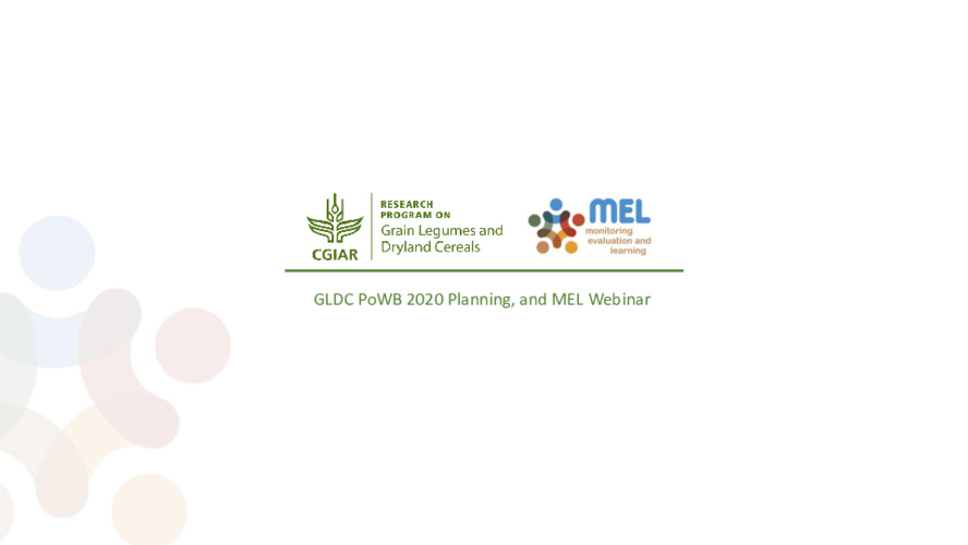 2020 Planning in MEL for GLDC