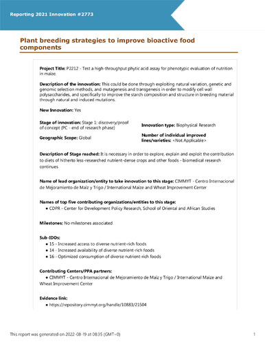 Plant breeding strategies to improve bioactive food components