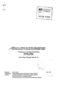 Artisinal bean seed production in Latin America