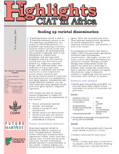 Scaling up varietal dissemination