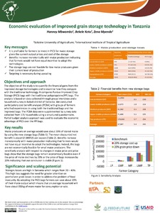 Economic evaluation of improved grain storage technology in Tanzania