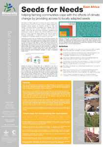 Seeds for Needs - East Africa: Helping farming communities cope with the effects of climate change by providing access to locally adapted seeds