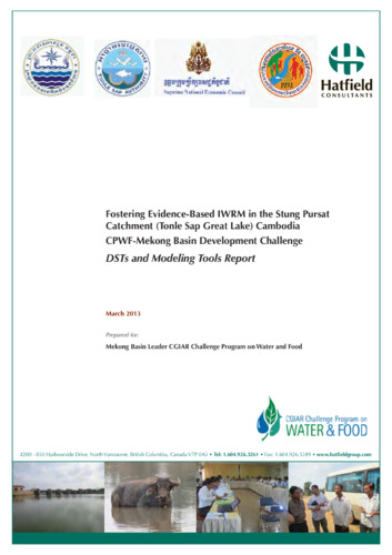 Decision Support Tools and Modeling Tools Report