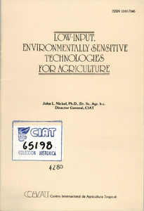 Low-input, environmentally sensitive technologies for agriculture