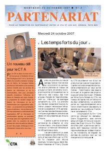 Partenariat No. 3, Mercredi 24 octobre 2007