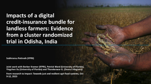 Impacts of a digital credit-insurance bundle for landless farmers: Evidence from a cluster randomized trial in Odisha, India