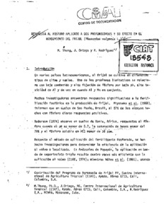 Respuesta al fosforo aplicado a dos profundidades y su efecto en el rendimiento del frijol (Phaseolus vulgaris L.)