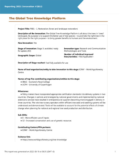 The Global Tree Knowledge Platform