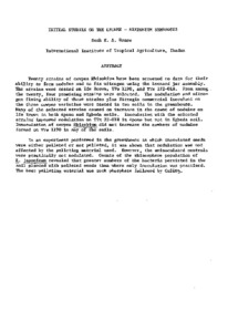 Initial studies on the legume: rhizobium symbiosis