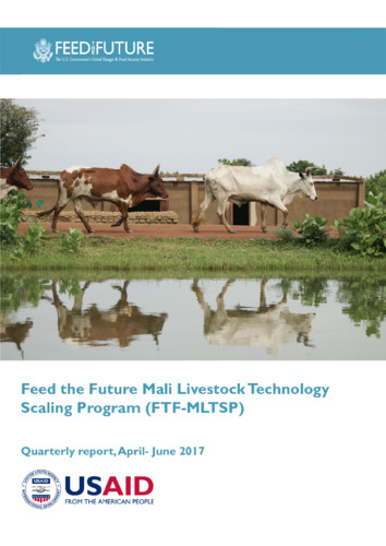 Feed the Future Mali Livestock Technology Scaling Program (FTF-MLTSP): Quarterly report, April- June 2017