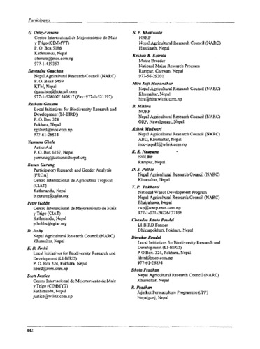 Mejoramiento genético y actividades relacionadas. Actividades relacionadas. América Central y el Caribe