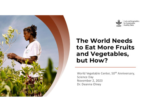 The world needs to eat more fruits and vegetables, but how?