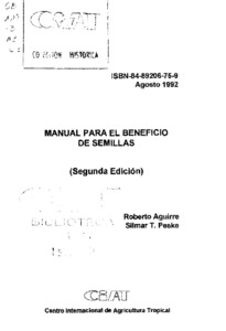 Manual para el beneficio de semillas