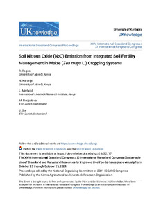 Soil Nitrous Oxide (N2O) Emission from Integrated Soil Fertility Management in Maize (Zea mays L.) Cropping Systems