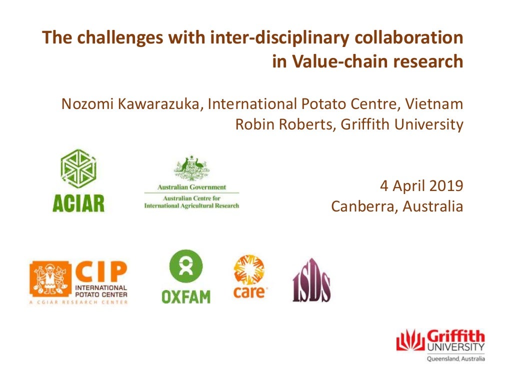 The challenges with inter-disciplinary collaboration in value-chain research