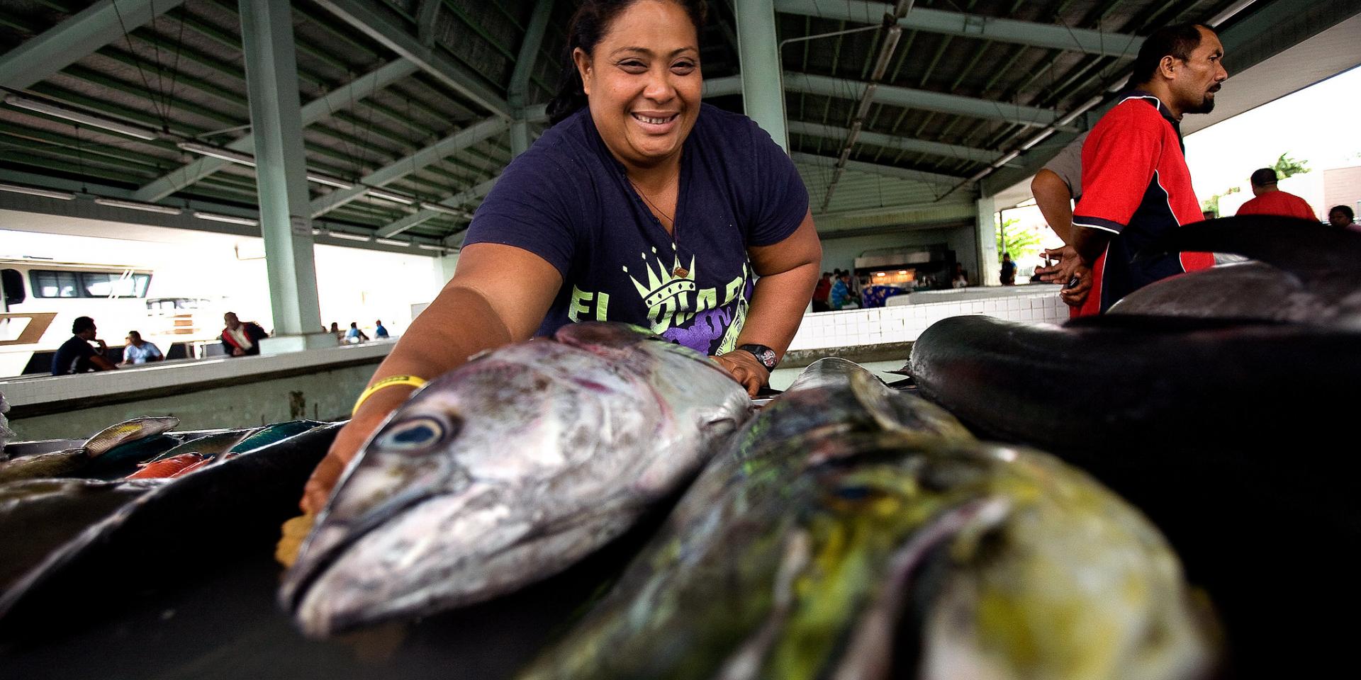 Fish vendor
