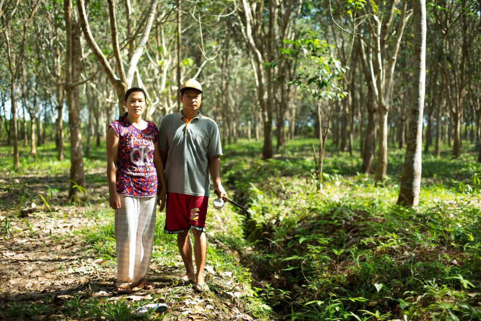 Photo of couple in forest
