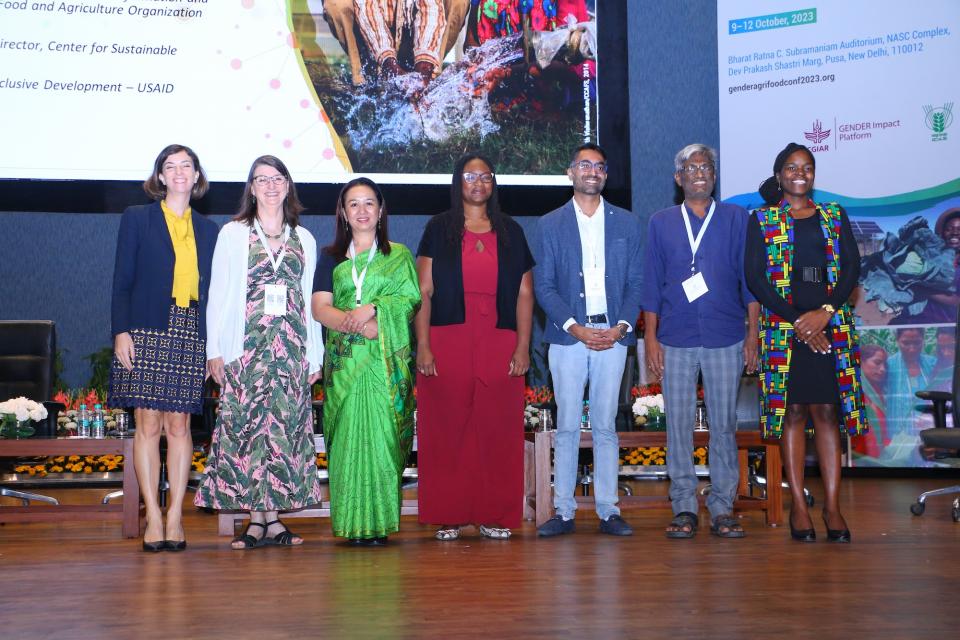 People standing on stage