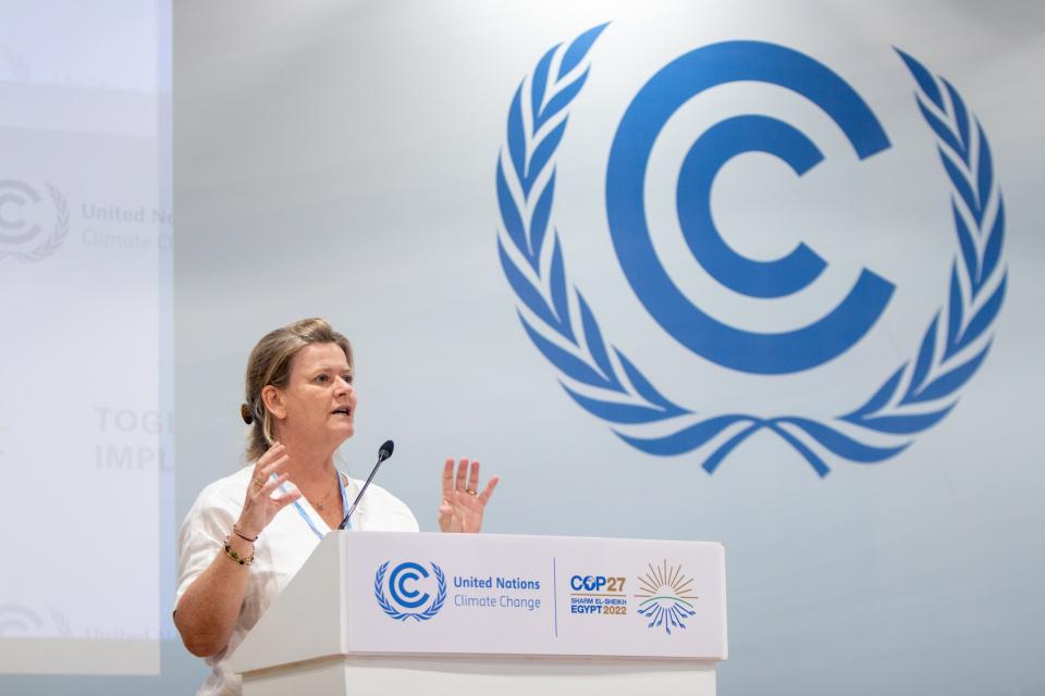 Photo of Nicoline de Haan at COP27