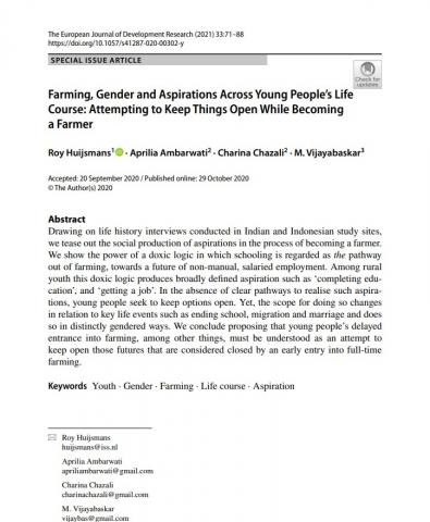 Young people keep options open while becoming farmers