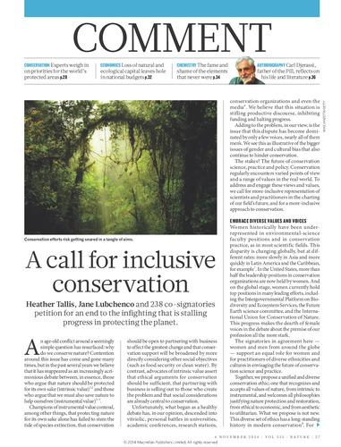 A call for inclusive conservation