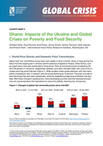 Ghana: Impacts of the Ukraine and global crises on poverty and food security