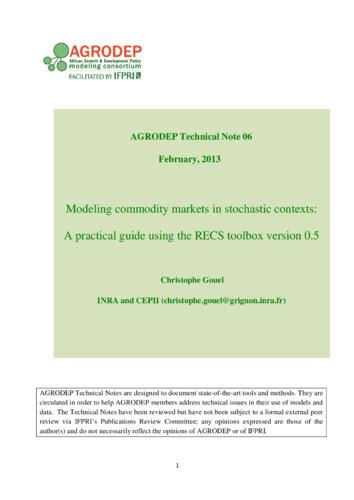 Modeling commodity markets in stochastic contexts: A practical guide using the RECS toolbox version 0.5