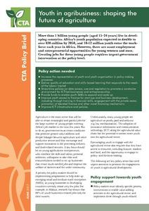 Youth in agribusiness: Shaping the future of agriculture