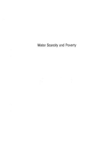 A global perspective on water scarcity and poverty: achievements and challenges for water resource management