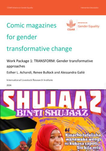Comic magazines for gender transformative change