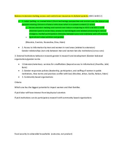 Strategic Topics - Gender