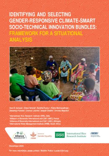 Identifying and Selecting Gender-Responsive Climate-Smart Socio-Technical Innovation Bundles: Framework for a Situational Analysis