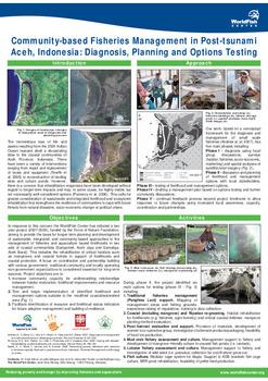 Community-based fisheries management in post-tsunami Aceh, Indonesia: diagnosis, planning and options testing