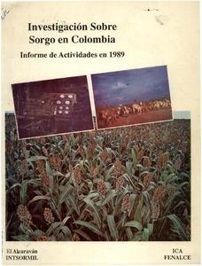 Investigación sobre sorgo en Colombia: Informe de actividades en 1989