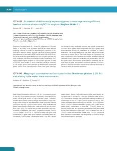 Mapping of quantitative trait lociin pearl millet (Pennisetum glaucum (L.) R. Br.) and relating to the water stress environments