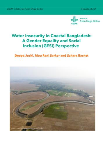 Water Insecurity in Coastal Bangladesh: A Gender Equality and Social Inclusion (GESI) Perspective