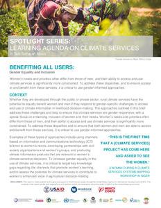 Benefiting all users: Gender equality and inclusion