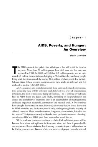 AIDS, Poverty, and Hunger: An Overview