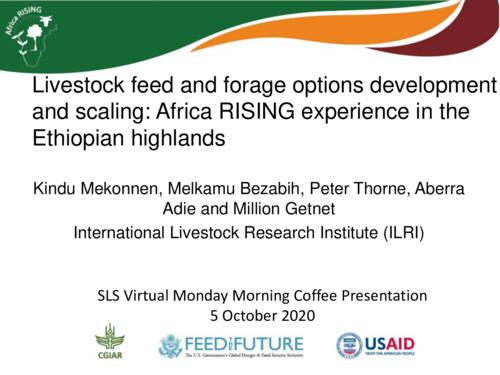 Livestock feed and forage options development and scaling: Africa RISING experience in the Ethiopian highlands