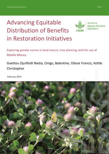 Advancing equitable distribution of benefits in restoration initiatives: Exploring gender norms in land tenure, tree planting and the use of mobile money